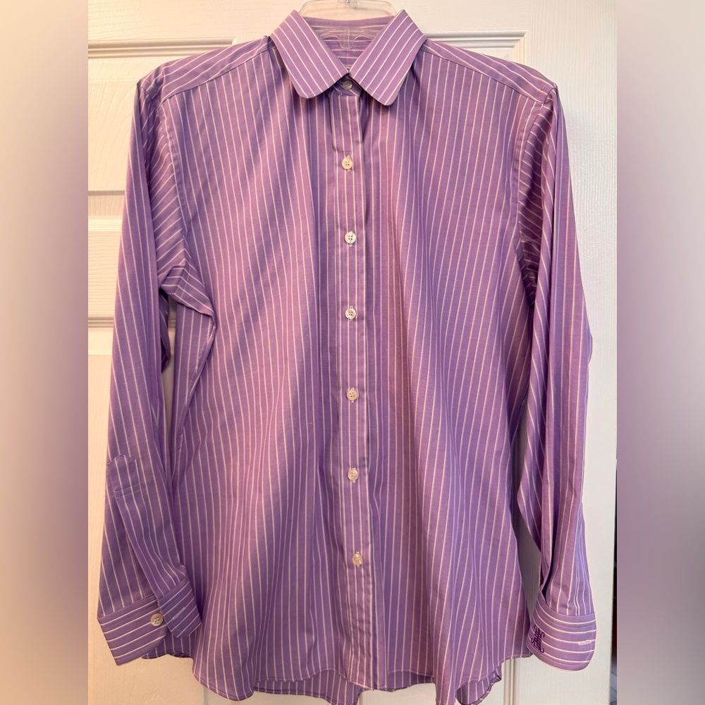 CUSTOM-MADE SHIRT.  Hong Kong. Long sleeve button down. Size L.